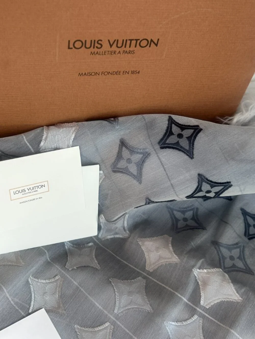 Louis Vuitton  Ombré Monogram Fleur Silk Scarf